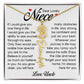 Niece Gift, Name Flower Necklace