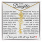 To My Daughter "You Have Blossomed" Flower Name Necklace