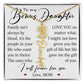 Bonus Daughter Gift, Custom Name Flower Necklace
