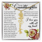 To My Granddaughter, Name Flower Necklace