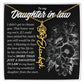 Daughter In Law Gift, Custom Birth Month Flower Name Necklace
