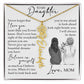 To My Daughter, Birth Flower Name Necklace