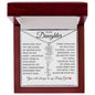 To My Daughter "I Will Always Be With You" Flower Name Necklace