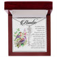 Bonus Daughter Gift, Name Flower Necklace