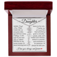To My Daughter "Follow Your Dreams" Name Flower Necklace