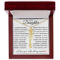 To My Daughter "You Have Blossomed" Flower Name Necklace