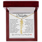 To My Daughter "I Will Always Be With You" Flower Name Necklace