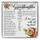 To My Granddaughter, Name Flower Necklace