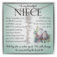 Niece Gift, Name Flower Necklace
