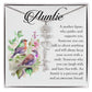 Aunt Gift, Name Flower Necklace