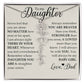 To My Daughter, Name Flower Necklace