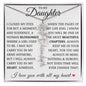 To My Daughter "You Have Blossomed" Flower Name Necklace