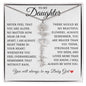 To My Daughter "I Will Always Be With You" Flower Name Necklace