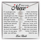 Niece Gift, Name Flower Necklace
