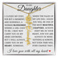 To My Daughter, Customized Birth Flower Name Necklace, Birthday Christmas Graduation Gift for Her