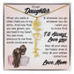 To My Daughter, Name Flower Necklace