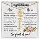 Congratulations on Your New Name, Custom Name Flower Necklace, Floral Pendant Name Change Jewelry for Women
