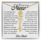 Niece Gift, Name Flower Necklace