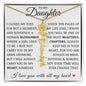 To My Daughter "You Have Blossomed" Flower Name Necklace