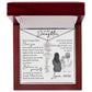To My Daughter, Birth Flower Name Necklace