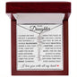 To My Daughter "You Have Blossomed" Flower Name Necklace