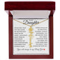To My Daughter "I Will Always Be With You" Flower Name Necklace