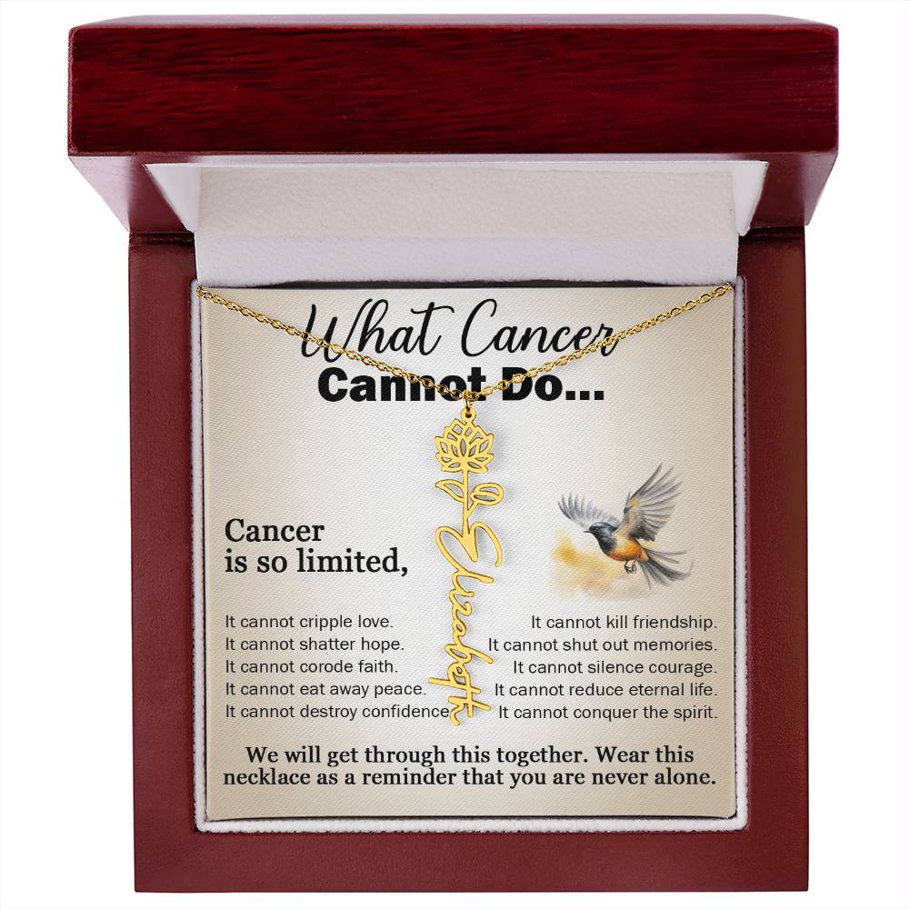 Cancer Gifts for Women, Jewelry for Cancer Survivor, Inspirational Necklaces with Meaningful Caring Message Card and Gift Box, Cancer Gifts for Friends, Mom, Daughter, Patients