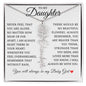 To My Daughter "I Will Always Be With You" Flower Name Necklace