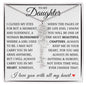To My Daughter "You Have Blossomed" Flower Name Necklace