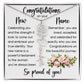 Congratulations on Your New Name, Custom Name Flower Necklace, Floral Pendant Name Change Jewelry for Women