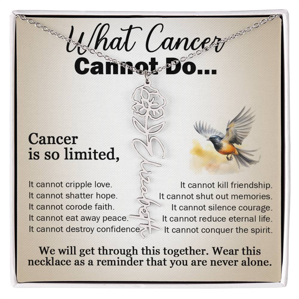 Cancer Gifts for Women, Jewelry for Cancer Survivor, Inspirational Necklaces with Meaningful Caring Message Card and Gift Box, Cancer Gifts for Friends, Mom, Daughter, Patients