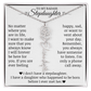 To My Badass Stepdaughter, Name Flower Necklace