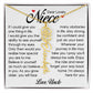 Niece Gift, Name Flower Necklace