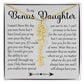Bonus Daughter Gift, Name Flower Necklace