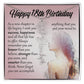 18th Birthday Gift, Custom Name Flower Birth Month Necklace