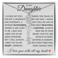 To My Daughter "You Have Blossomed" Flower Name Necklace