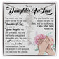 Daughter In Law Gift, Name Flower Necklace