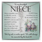 Niece Gift, Name Flower Necklace