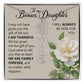 To My Bonus Daughter, Name Flower Necklace