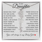 To My Daughter "I Will Always Be With You" Flower Name Necklace
