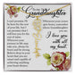 To My Granddaughter, Name Flower Necklace