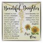 Custom Name Flower Necklace, Daughter Gift