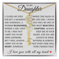 To My Daughter "You Have Blossomed" Flower Name Necklace
