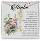 Aunt Gift, Name Flower Necklace
