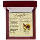 To My Daughter, Name Flower Necklace