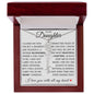 To My Daughter "You Have Blossomed" Flower Name Necklace