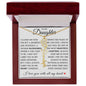 To My Daughter "You Have Blossomed" Flower Name Necklace