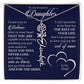To My Beautiful Daughter, Name Flower Necklace