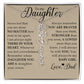 To My Daughter, Name Flower Necklace