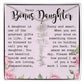 Bonus Daughter Gift, Custom Name Flower Necklace